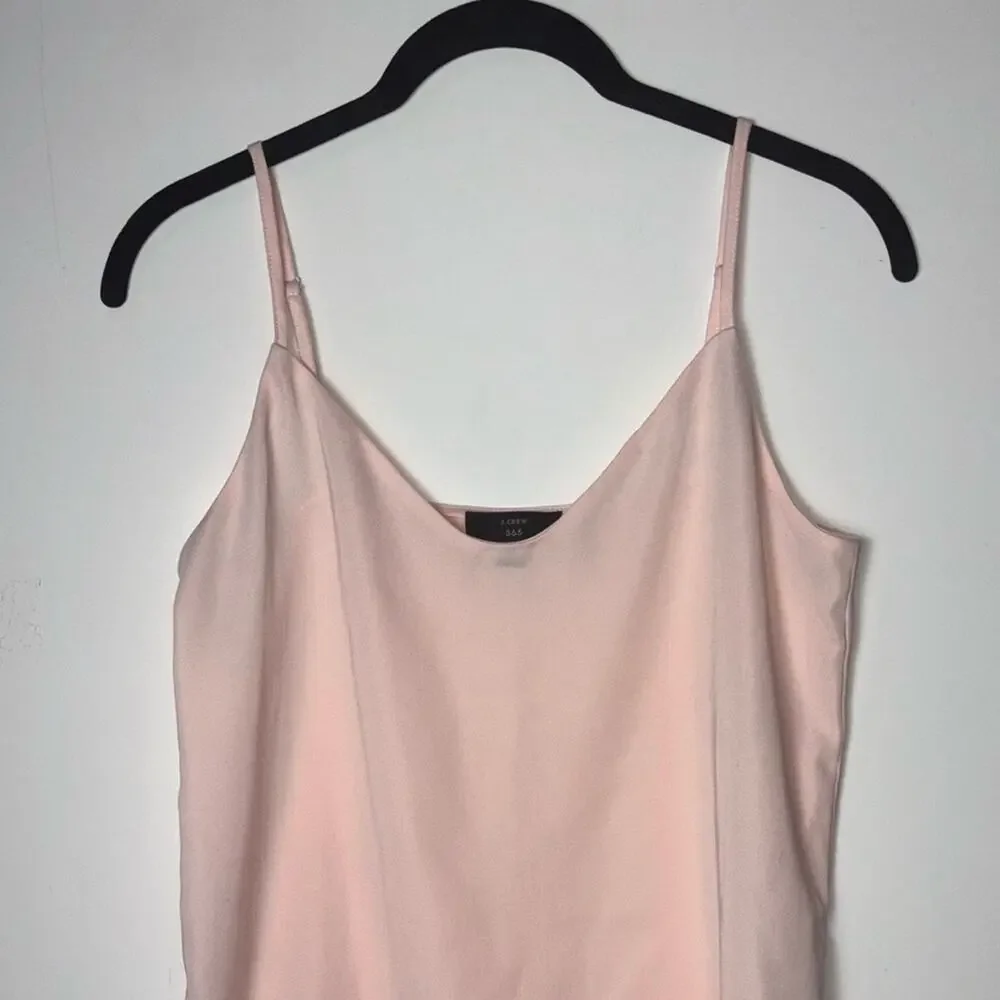 J. Crew V-neck camisole spaghetti strap tank Women's size XXS | 00 in pale pink